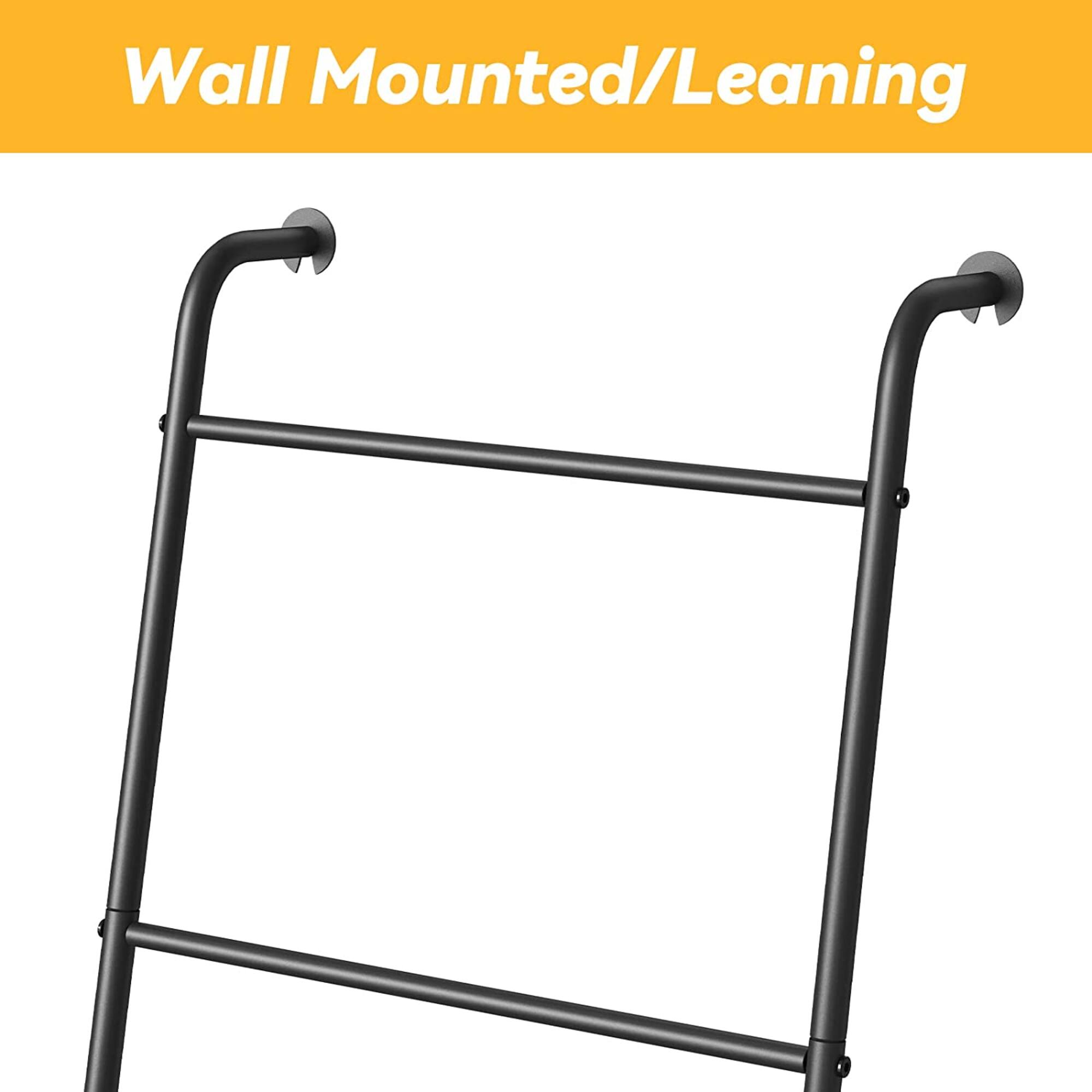 NEX™ Black Metal Blanket Ladder Holder Set